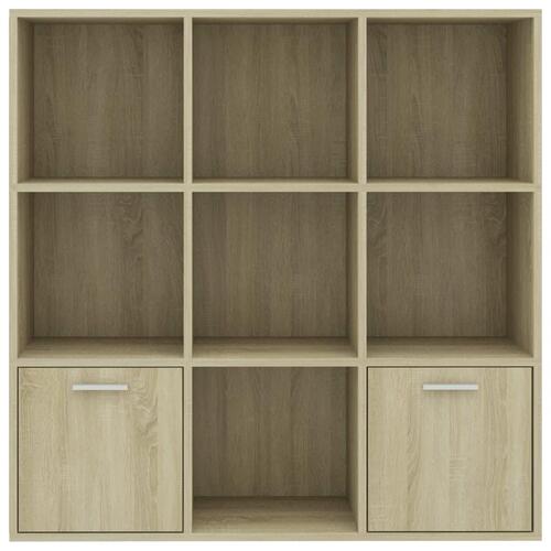 Bogreol 98x30x98 cm konstrueret træ sonoma-eg