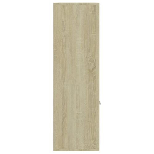 Bogreol 98x30x98 cm konstrueret træ sonoma-eg