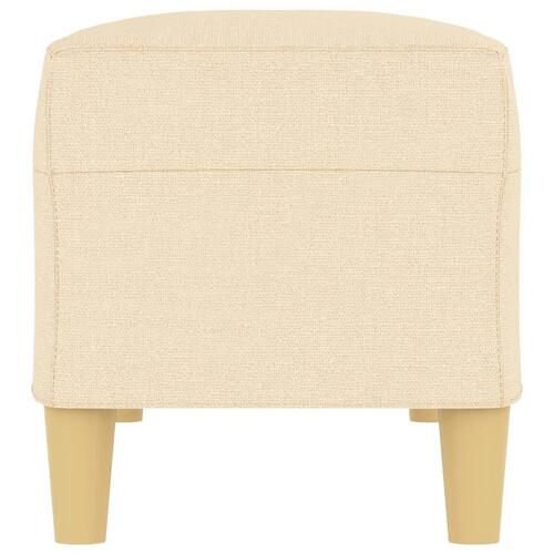 Bænk 100x35x41 cm stof cremefarvet
