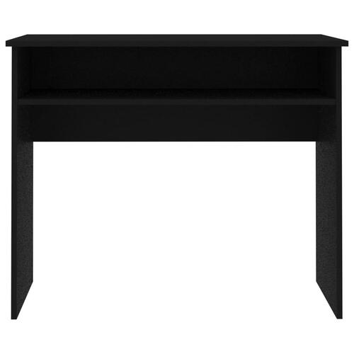 Skrivebord 90x50x74 cm konstrueret træ sort