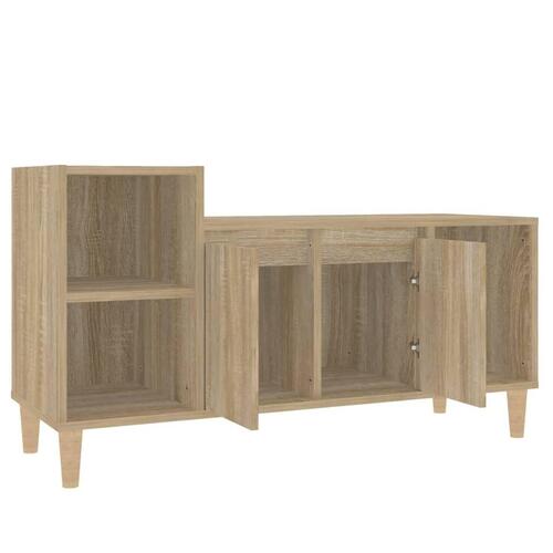 Tv-bord 100x35x55 cm konstrueret træ sonoma-eg