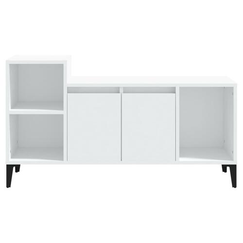 Tv-bord 100x35x55 cm konstrueret træ hvid