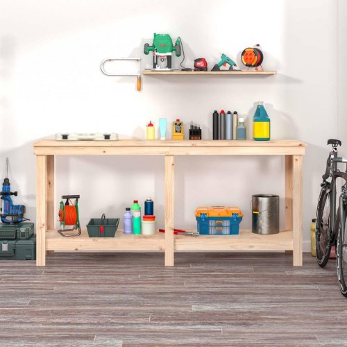 Arbejdsbord 180x50x80 cm massivt fyrretræ