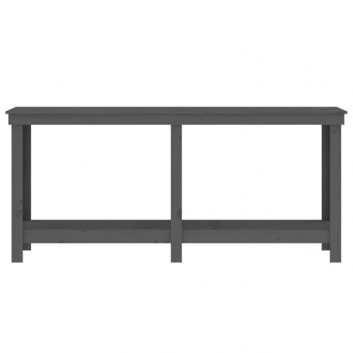 Arbejdsbord 180x50x80 cm massivt fyrretræ grå