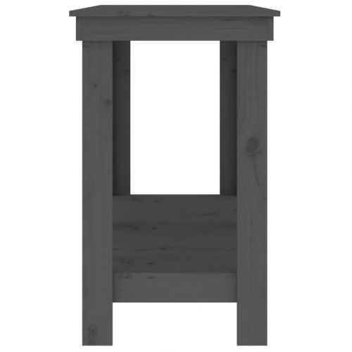 Arbejdsbord 180x50x80 cm massivt fyrretræ grå
