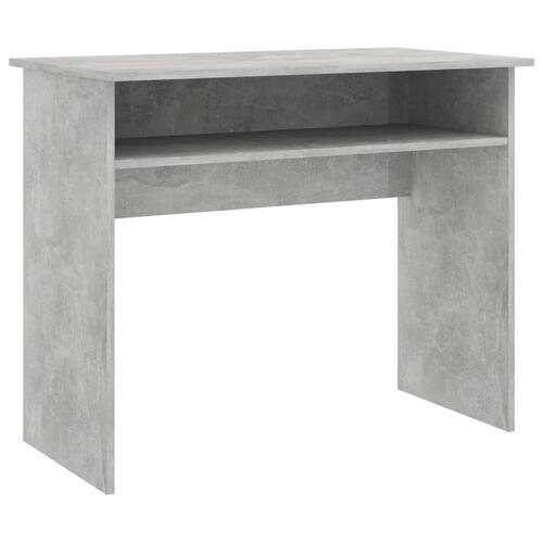 Skrivebord 90x50x74 cm konstrueret træ betongrå