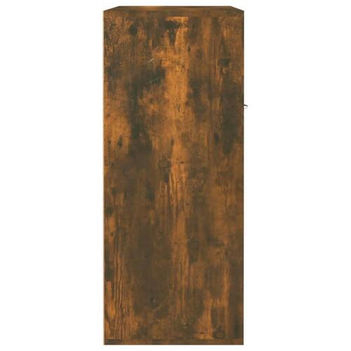 Skoskab 60x35x84 cm konstrueret træ røget egetræsfarve