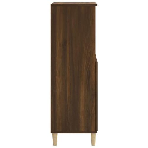Skab 60x36x110 cm konstrueret træ brun egetræsfarve