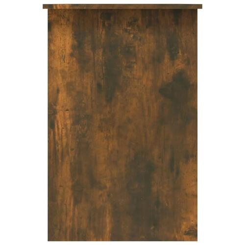 Skrivebord 100x50x76 cm konstrueret træ røget egetræsfarve