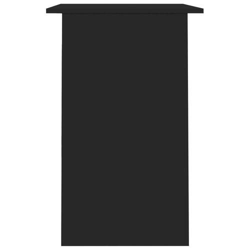Skrivebord 90x50x74 cm konstrueret træ sort højglans