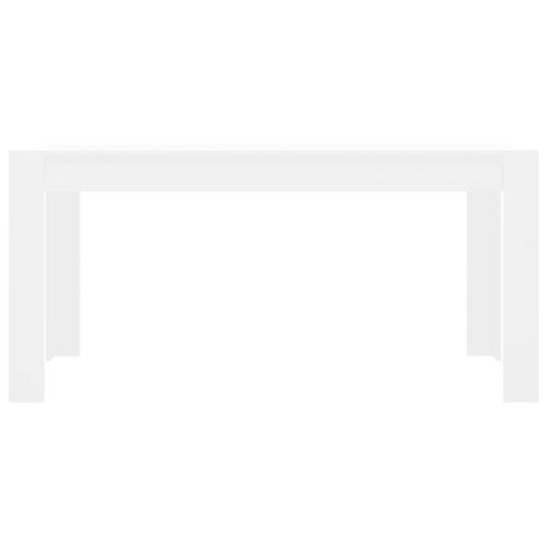Spisebord 160 x 80 x 76 cm spånplade hvid
