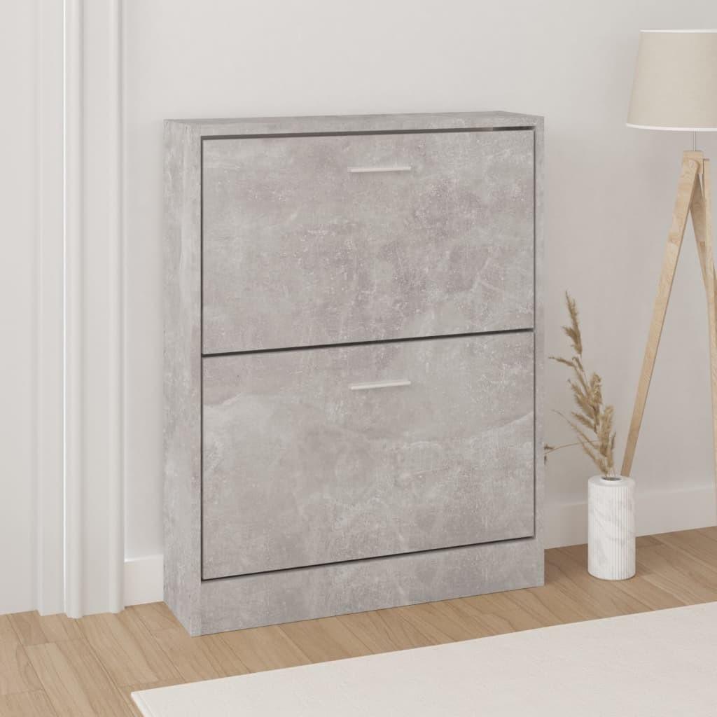 Skoreol 59x17x81 cm konstrueret træ betongrå