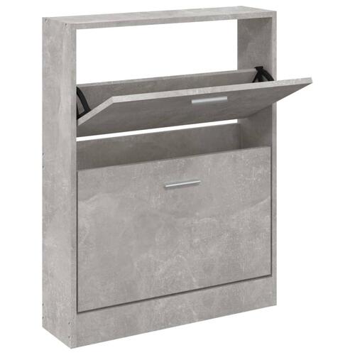 Skoreol 59x17x81 cm konstrueret træ betongrå