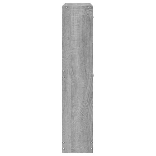Skoskab 59x17x81 cm konstrueret træ grå sonoma-eg
