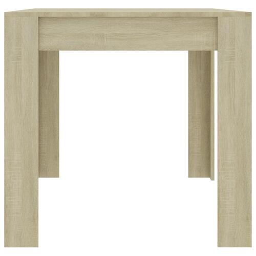 Spisebord 160 x 80 x 76 cm spånplade sonoma-eg