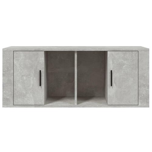 Tv-bord 100x35x40 cm konstrueret træ betongrå