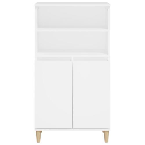 Skab 60x36x110 cm konstrueret træ hvid