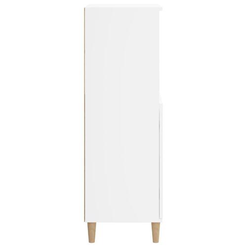 Skab 60x36x110 cm konstrueret træ hvid
