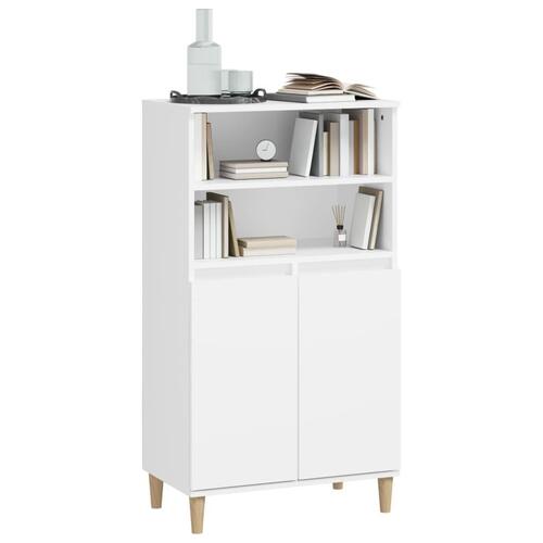 Skab 60x36x110 cm konstrueret træ hvid