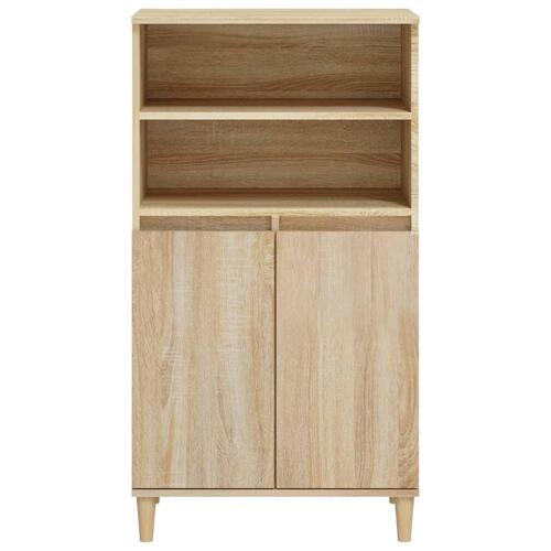 Skab 60x36x110 cm konstrueret træ Sonoma-eg
