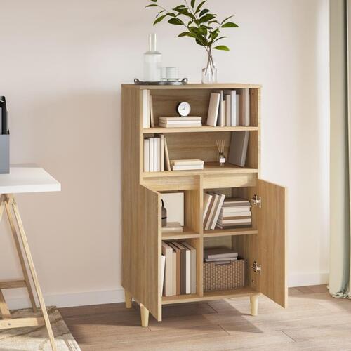 Skab 60x36x110 cm konstrueret træ Sonoma-eg