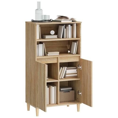 Skab 60x36x110 cm konstrueret træ Sonoma-eg