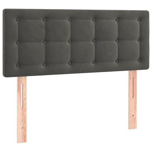Sengegavl 100x5x78/88 cm fløjl mørkegrå