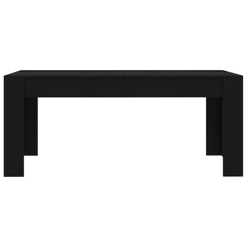 Spisebord 180 x 90 x 76 cm spånplade sort