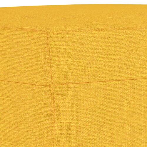 Fodskammel 70x55x41 cm stof lysegul