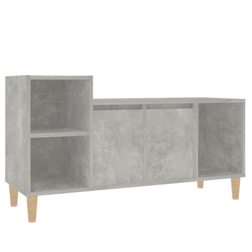 Tv-bord 100x35x55 cm konstrueret træ betongrå