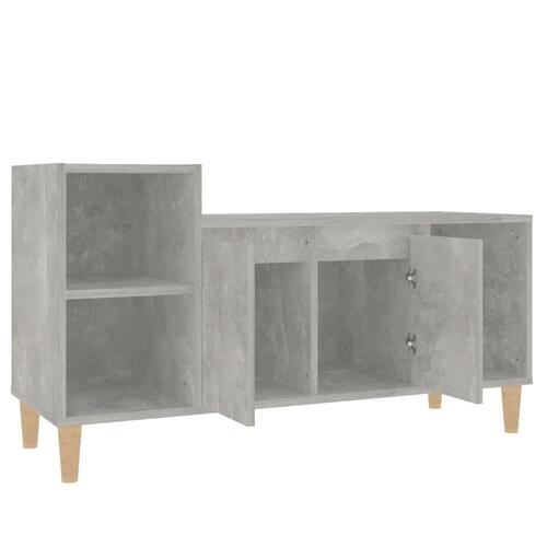 Tv-bord 100x35x55 cm konstrueret træ betongrå