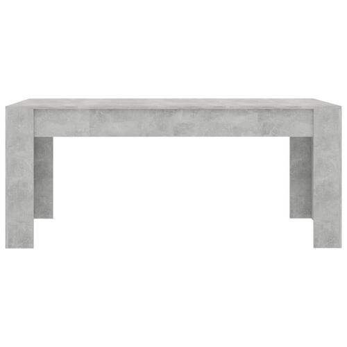 Spisebord 180 x 90 x 76 cm spånplade betongrå