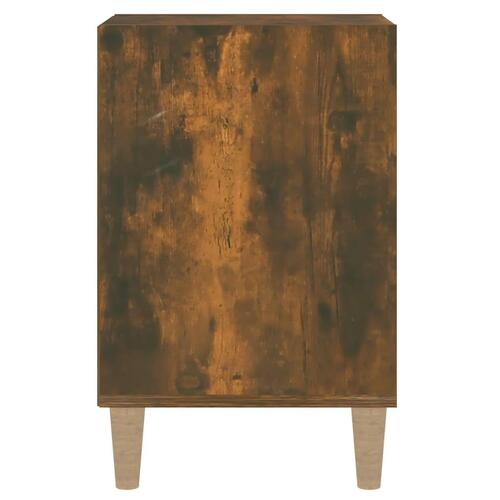 Tv-bord 100x35x55 cm konstrueret træ røget egetræsfarve