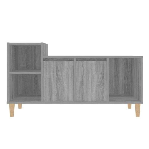 Tv-bord 100x35x55 cm konstrueret træ grå sonoma-eg