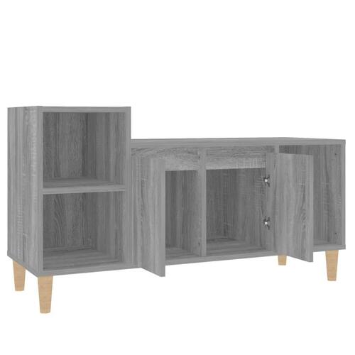 Tv-bord 100x35x55 cm konstrueret træ grå sonoma-eg