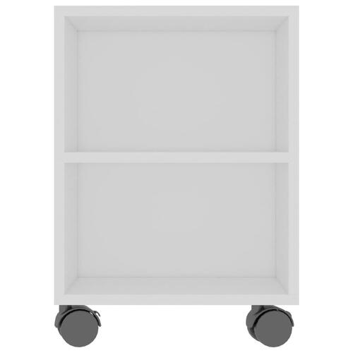 Tv-bord 120x35x48 cm konstrueret træ hvid