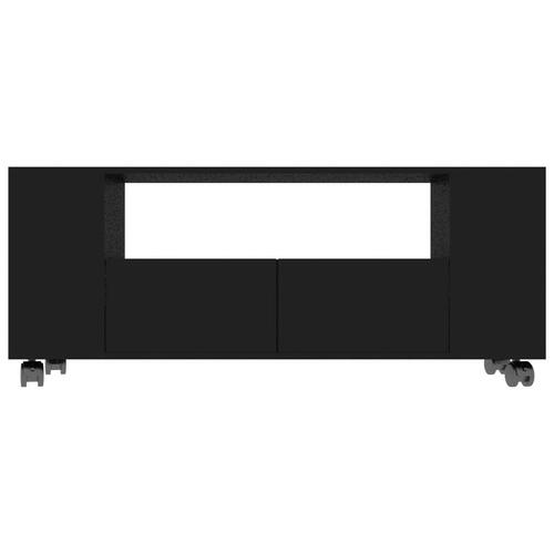 Tv-bord 120x35x48 cm konstrueret træ sort