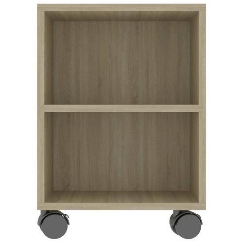 Tv-bord 120x35x48 cm konstrueret træ sonoma-eg