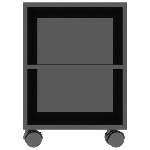 Tv-bord 120x35x48 cm konstrueret træ sort højglans