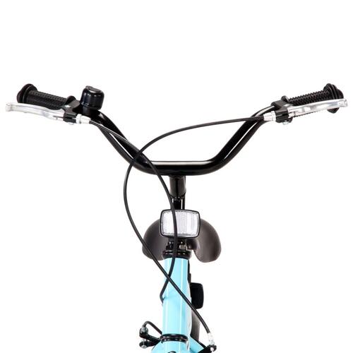 Børnecykel 12 tommer sort og blå