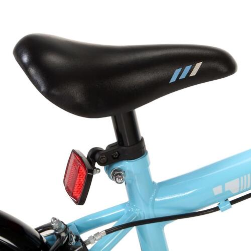 Børnecykel 12 tommer sort og blå