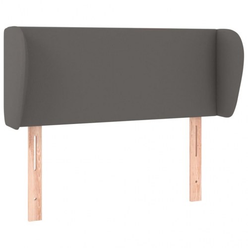 Sengegavl med kanter 103 x 23 x 78/88 cm - grå