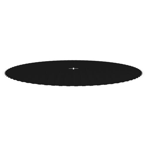 Trampolinmåtte til 14 ft/4,27 m rund trampolin stof sort
