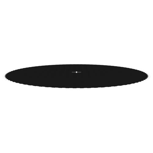 Trampolinmåtte til 15 ft/4,57 m rund trampolin stof sort