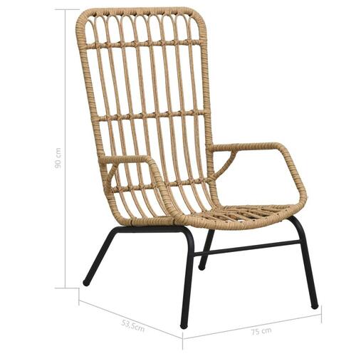 Havestol polyrattan lysebrun
