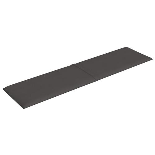 Vægpaneler 12 stk. 60x15 cm 1,08 m² stof mørkegrå