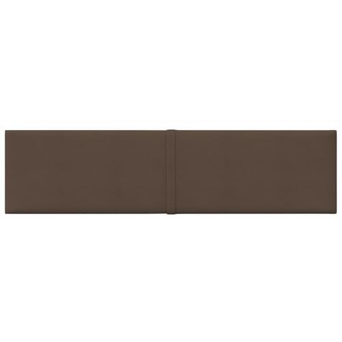 Vægpaneler 12 stk. 60x15 cm 1,08 m² stof brun