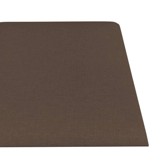 Vægpaneler 12 stk. 60x15 cm 1,08 m² stof brun