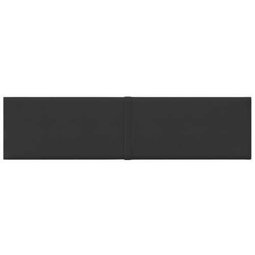 Vægpaneler 12 stk. 60x15 cm 0,54 m² stof sort