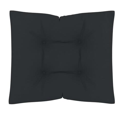 Pallehynde 60x61,5x10 cm stof antracitgrå